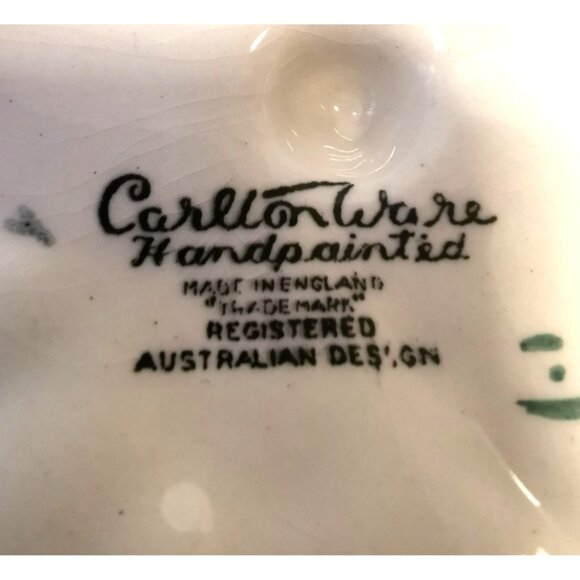 Dish Carlton ware yellow poppy/buttercup flower hand painted vintage - Picture 11 of 11